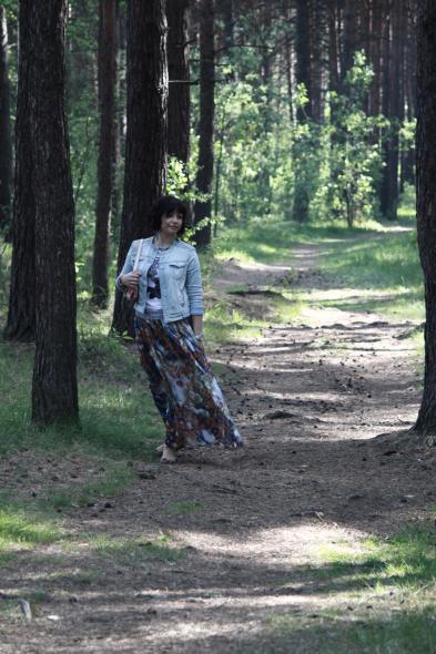 Железная дорога в лесополосе