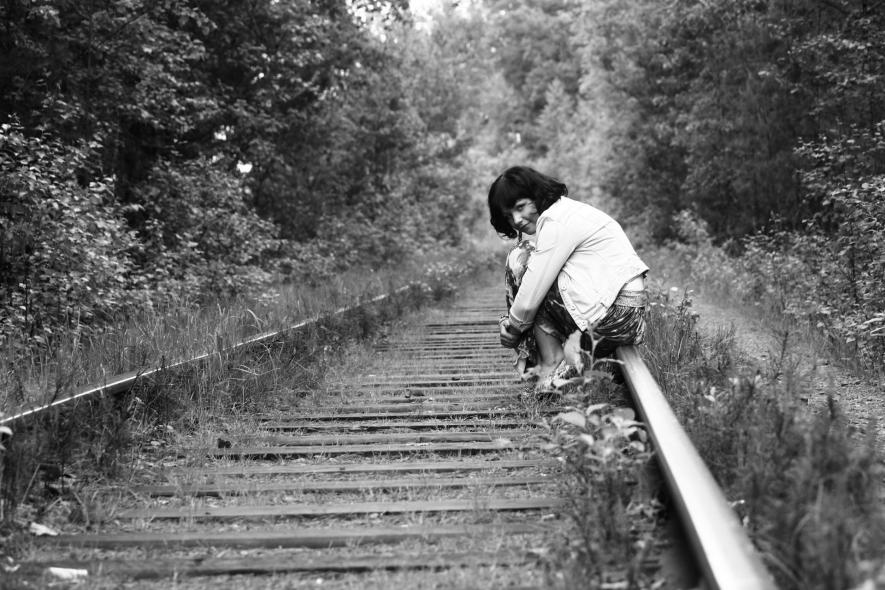 Железная дорога в лесополосе