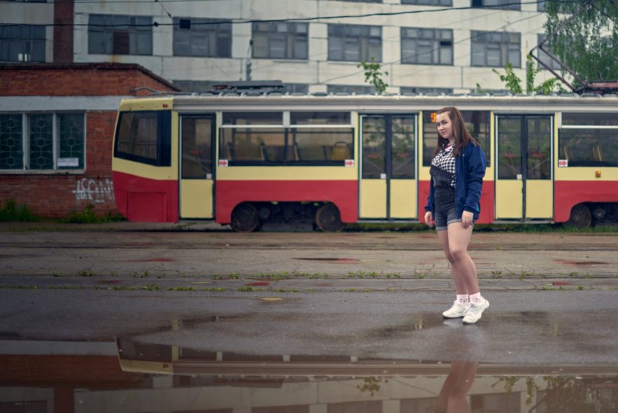 Конечная остановка трамвая