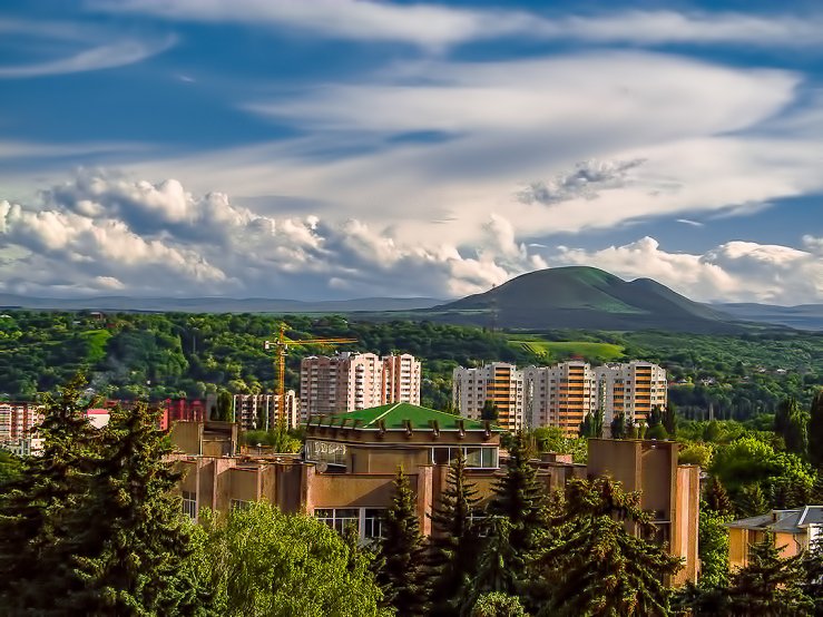 Вид из окна гостиницы 