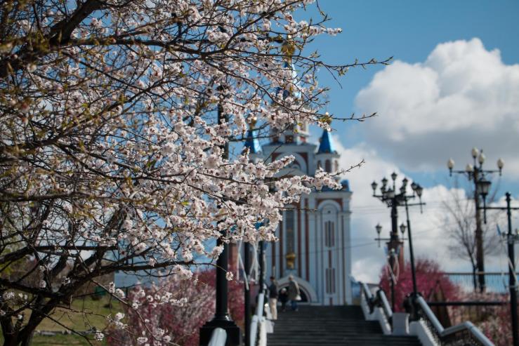 Лесница от Комсомольской площади к набережной Невельского