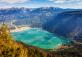 Punto panoramico su lago Santa Croce